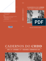 Cadernos Do CHDD - Ano 19 - Numero 37 - Segundo Semestre de 2020