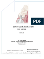 Rests and Rest Seats: 3Rd Grade LEC. 9