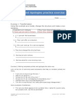 Complaints and Apologies Exercise