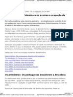 Linha Do Tempo - Entenda Como Ocorreu A Ocupação Da Amazônia