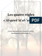 Les Quatre Règles - Al-Qawâ Id Al-'Arba A