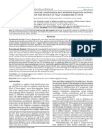 Evaluation of Phytochemical Constituents and Sedative-Hypnotic Activity of The Methanol Leaf Extract of Ficus Exasperata in Mice