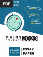 RAU'S IAS Mains ESSAY 2020