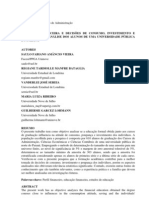 Educação Financeira e Decisões de Consumo