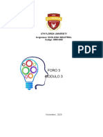 FORO Modulo 3 SICOLOGIA INDUSTRIAL