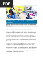 Cómo Será La Educación Después de La Pandemia