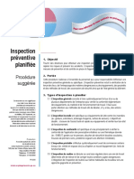 Inspection Préventive Planifiée: Procédure Suggérée