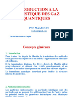 Statistique Des Gaz Quantique - Support de Cours