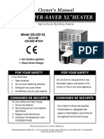 Super Saver XL Heater: Owner's Manual