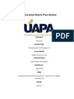 Tarea V Investigación Documental Recopilación y Clasificación de Datos e Informaciones