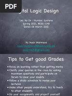 04 DLD Lec 04 Number Systems Dated 08 Mar 2021 Slides