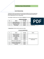 Preliminary Design of Structural Members