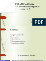 FST-602 Food Safety Bacterial Food Infections (Part-3) Lecture # 5