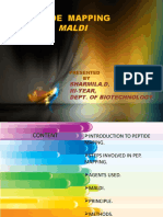 Peptide Mapping Using: Maldi