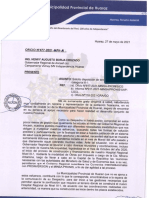 Carta Cursada Por El Teniente Alcalde