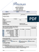 Putra Palace Kangar Hotel - Reservation - Form-PPH