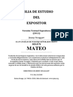 Biblia de Estudio Del Expositor Mateo - Jimmy Swaggart Ministries