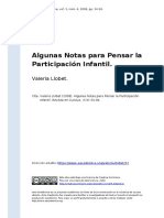 Valeria Llobet (2008) - Algunas Notas para Pensar La Participacion Infantil