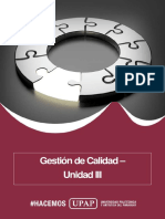 Unidad Iii - Contenido - Gestión de Calidad