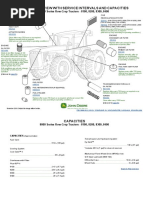 Filter Overview With Service Intervals and Capacities: 8000 Series Row-Crop Tractors - 8100, 8200, 8300, 8400