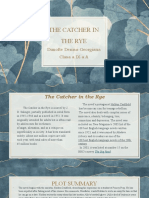 The Catcher in The Rye: Dimofte Denisa-Georgiana Clasa A IX-a A