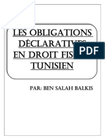 Les Obligations Declaratives en Droit Fi