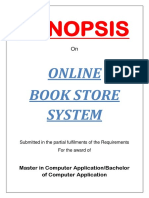 22 - Online Book Store System-Synopsis