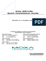 Mgate Mb3180 Quick Installation Guide: Version 5.1, October 2019