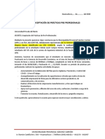 Modelo Carta de Aceptación - Prácticas Otras Modalidades