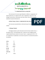 Estructura de Cpmponentes de La Oracion