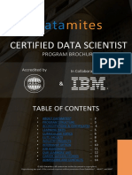 Certified Data Scientist: Program Brochure