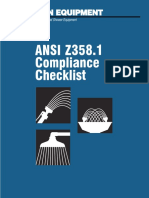 ANSI - Z358 - 1 - Check List