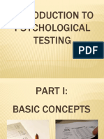 1 - Introduction To Psychological Testing