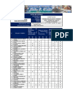 Lista de Cotejo