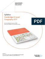 Syllabus: Cambridge O Level Geography 2217