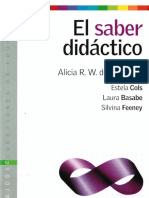 Lei y Resu - Camilloni. El Saber Didáctico (Introducción, Cap. 1, 2 y 3)