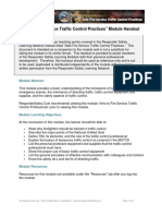 "Safe Fire Service Traffic Control Practices" Module Handout