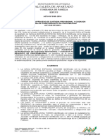 Acta de Custodia y Cuidados Personales A Un Tercero