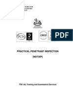 Practical Penetrant Inspection (NDT30P) : World Centre For Materials Joining Technology