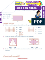 Ejercicios Con Áreas para Cuarto Grado de Primaria