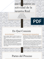 Proceso Ejecutivo Vs Efectividad de La Garantía Real