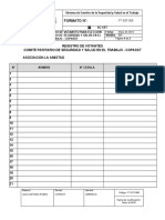 FT-SST-008 Formato de Registro de Votantes para Elección Del COPASST