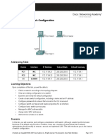 Lab 2.5.1: Basic Switch Configuration: Topology