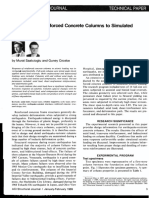 Response of Reinforced Concrete Columns To Simulated Seismic Loading