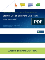 Effective Use of Behavioral Care Plans