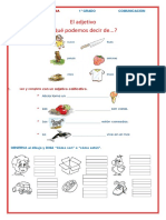 El Adjetivo. 1° Gradodocx