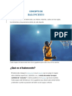 Concepto de El Baloncesto