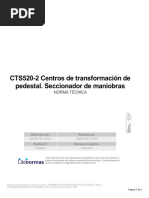 CTS520-2 Centros de Transformación de Pedestal. Seccionador de Maniobras Independiente Del Transformador