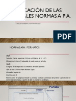 Aplicación de Normas A P A Ii