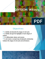 Cell Division: Mitosis: Ligaya M. Dimaano Science Teacher